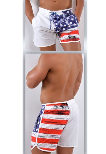 Herren Badehosen Shorts DESUE 130055 U.S. WHT